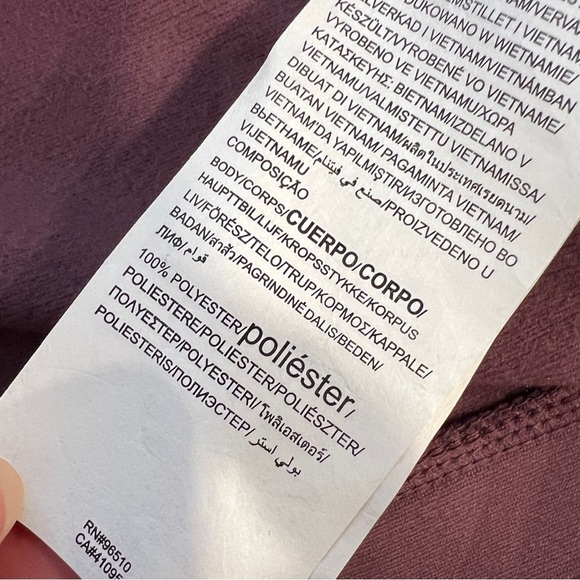 Under Armour Hooded pullover sweatshirt purple eggplant plum pink large NWT. - Picture 6 of 6